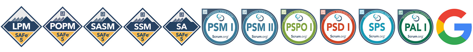 Certified SAFe 6.0 SPC, RTE, LPM